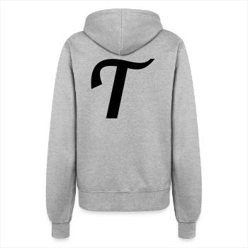 T - Frauen Kapuzenjacke - Grau meliert - Hinten - Maraike (178cm)