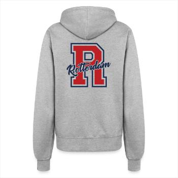 Rotterdam - Netherlands - Holland - Randstad - Women’s Hooded Jacket - heather grey - Back - Maraike (178cm)