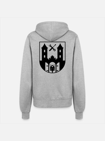 Simson Suhl Wappen - Frauen Kapuzenjacke - Grau meliert
