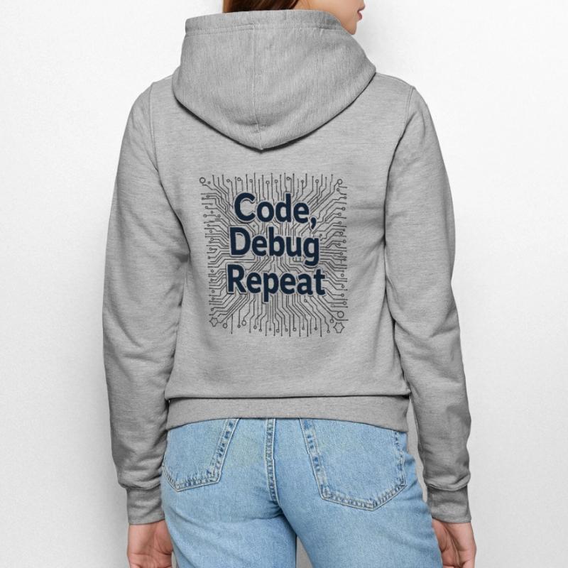 Code Debug Repeat - Software Engineer Frauen Kapuzenjacke