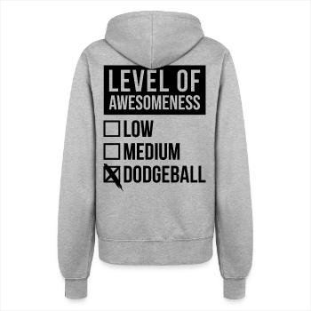 Dodgeball - Women’s Hooded Jacket - heather grey - Back - Maraike (178cm)