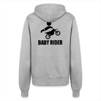 Baby Rider  - Frauen Kapuzenjacke - Grau meliert - Hinten - Maraike (178cm)