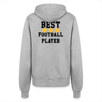 Football / Fußball / Soccer / Fútbol / Calcio - Frauen Kapuzenjacke - Grau meliert - Hinten - Maraike (178cm)