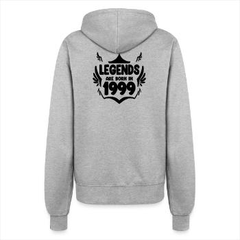 1999 - Frauen Kapuzenjacke - Grau meliert - Hinten - Maraike (178cm)