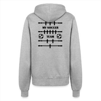 Table football my football team - Women’s Hooded Jacket - heather grey - Back - Maraike (178cm)