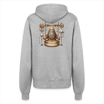 Leonardo da Vinci inventor, invention, genius - Women’s Hooded Jacket - heather grey - Back - Maraike (178cm)