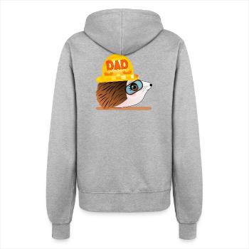Hedgehog Dad - Bau - Frauen Kapuzenjacke - Grau meliert - Hinten - Maraike (178cm)