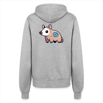 Opossum tacheté stellaire : butineur cosmique - Veste à capuche Femme - gris chiné - Dos - Maraike (178cm)