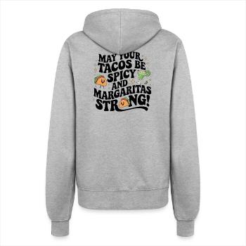 Sinco de Mayo tacos - Women’s Hooded Jacket - heather grey - Back - Maraike (178cm)