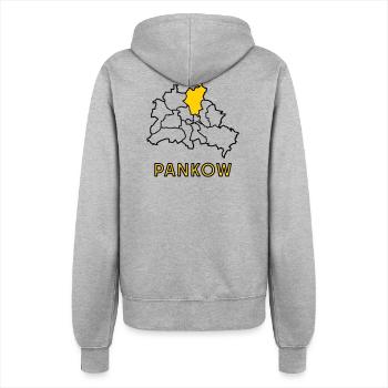 PANKOW, Stadtteil von Berlin - Frauen Kapuzenjacke - Grau meliert - Hinten - Maraike (178cm)
