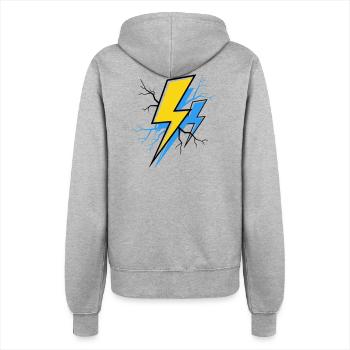 Blue Yellow Ray - Women’s Hooded Jacket - heather grey - Back - Maraike (178cm)