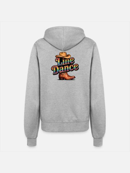 Line Dance Linedance Country Shirt - Frauen Kapuzenjacke - Grau meliert