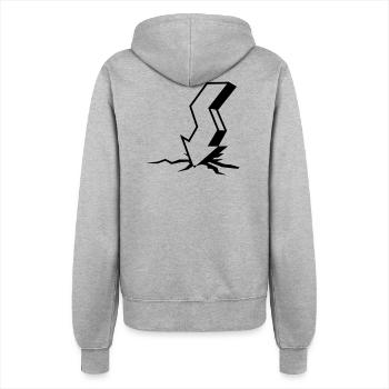 Stock market crash - Women’s Hooded Jacket - heather grey - Back - Maraike (178cm)