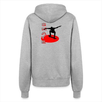 Skate - Women’s Hooded Jacket - heather grey - Back - Maraike (178cm)