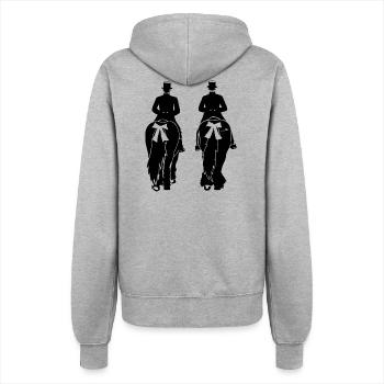 KŘIŽERJEJ ... a čěs! - Women’s Hooded Jacket - heather grey - Back - Maraike (178cm)