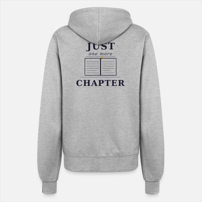 Just one more Chapter - Women’s Hooded Jacket - heather grey