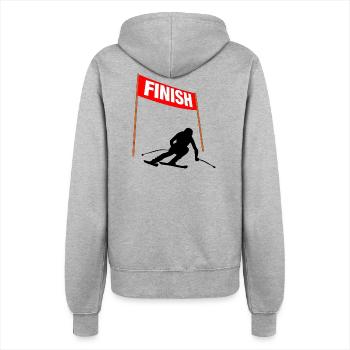 Ski Finish speed - Women’s Hooded Jacket - heather grey - Back - Maraike (178cm)