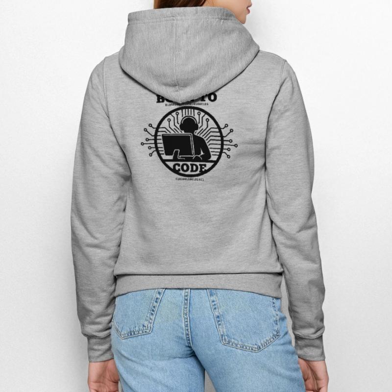 Coder Born to Code Programmer Women’s Hooded Jacket