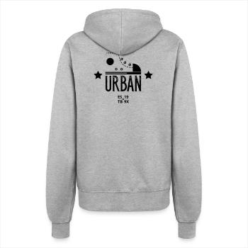 Urban Shoe Graphic Design With Stars and Text Art - Veste à capuche Femme - gris chiné - Dos - Maraike (178cm)