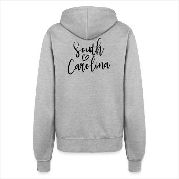 South Carolina Heart Women's Love South Carolina - Frauen Kapuzenjacke - Grau meliert - Hinten - Maraike (178cm)