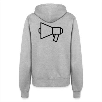 Megafon Lautsprecher Protest - Frauen Kapuzenjacke - Grau meliert - Hinten - Maraike (178cm)