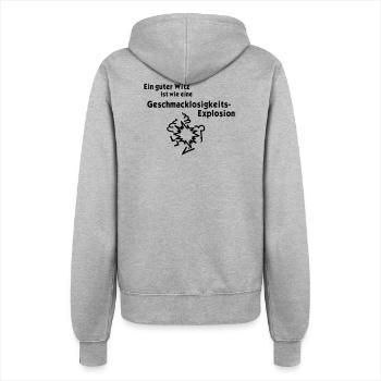 Tastelessness explosion - Women’s Hooded Jacket - heather grey - Back - Maraike (178cm)