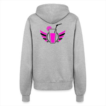 Cocktail Flügel - Frauen Kapuzenjacke - Grau meliert - Hinten - Maraike (178cm)