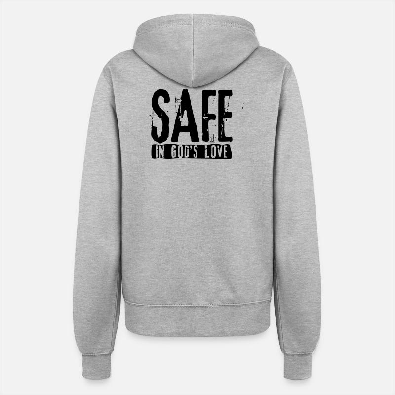 SAFE - Frauen Kapuzenjacke - Grau meliert