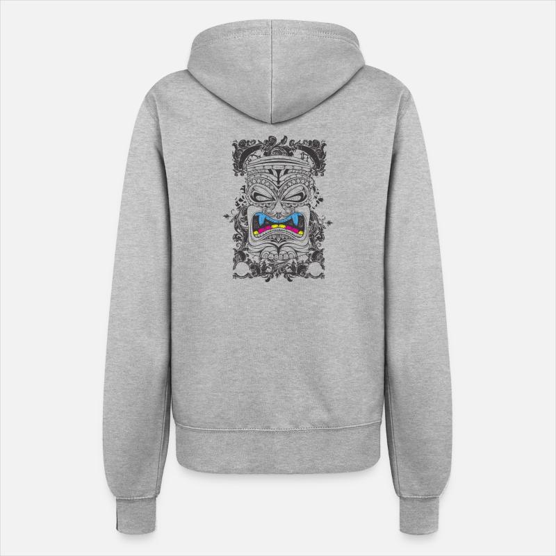 Asian god - Women’s Hooded Jacket - heather grey