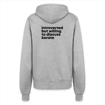 Karate - Women’s Hooded Jacket - heather grey - Back - Maraike (178cm)