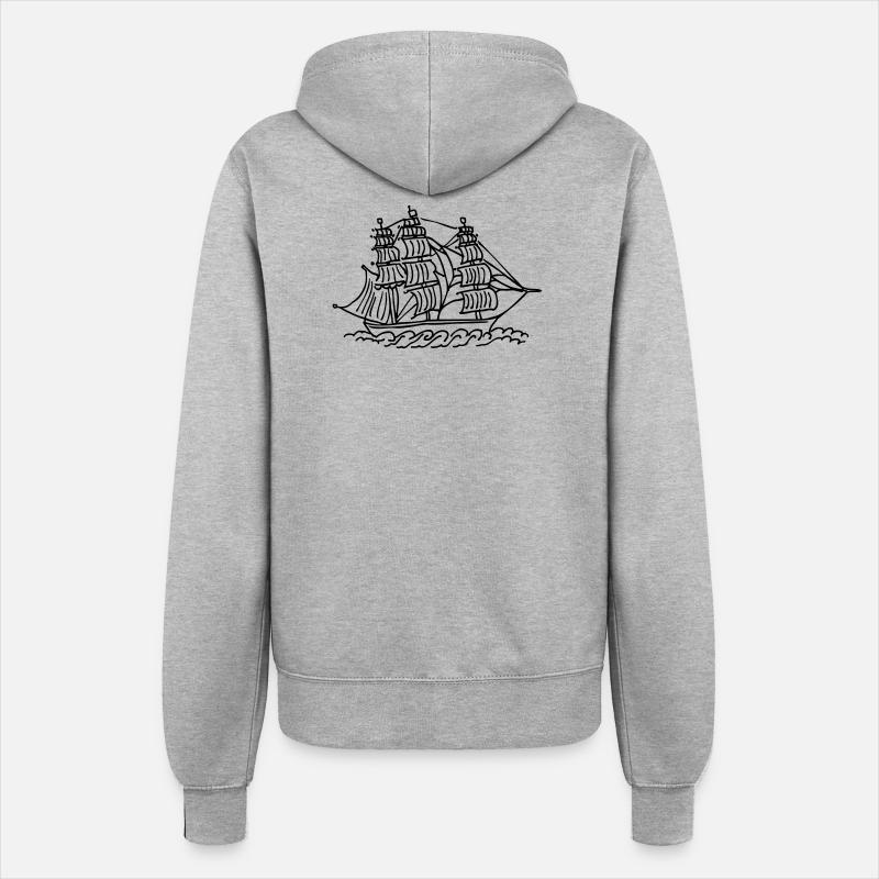 ship - Women’s Hooded Jacket - heather grey