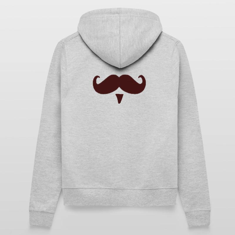 Schnurrbart Schnauz Oberlippenbart Geschenk Frauen Kapuzenjacke
