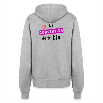 Aunt's darling - Women’s Hooded Jacket - heather grey - Back - Maraike (178cm)