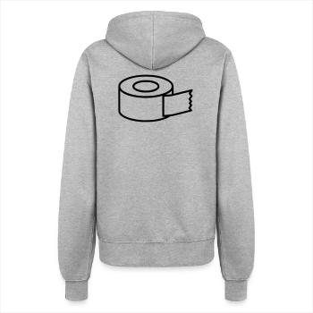 Klebeband Tape Handwerk Icon - Frauen Kapuzenjacke - Grau meliert - Hinten - Maraike (178cm)