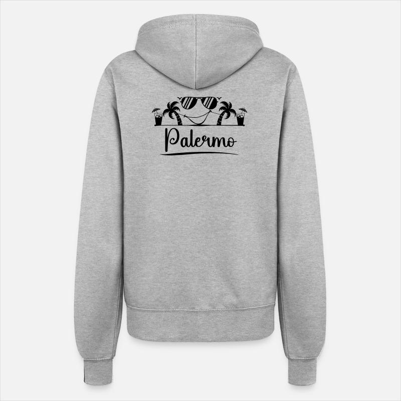 Palermo - Frauen Kapuzenjacke - Grau meliert