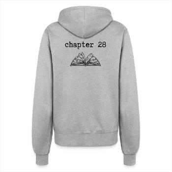 chapter 28 Birthday - Women’s Hooded Jacket - heather grey - Back - Maraike (178cm)