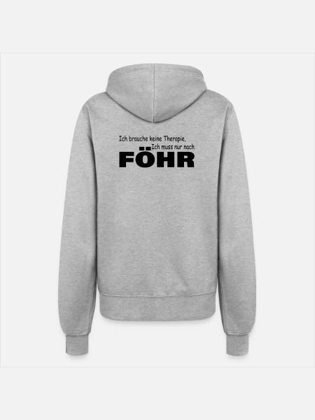 Therapie FÖHR - Frauen Kapuzenjacke - Grau meliert
