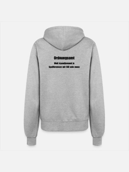 Ordnungsamt Spaßbremse mit Stil - Frauen Kapuzenjacke - Grau meliert