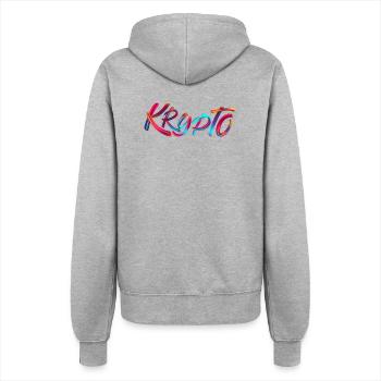 Krypto / Crypto - Women’s Hooded Jacket - heather grey - Back - Maraike (178cm)