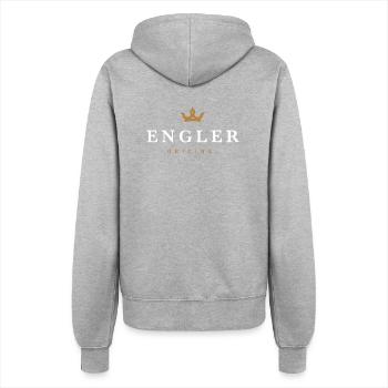 Engler Original Familienlogo - Frauen Kapuzenjacke - Grau meliert - Hinten - Maraike (178cm)