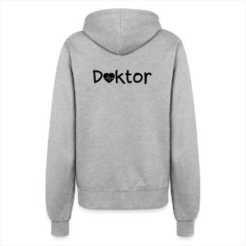 Doktor Arzt Liebe Medizin Spruch Geschenk - Frauen Kapuzenjacke - Grau meliert - Hinten - Maraike (178cm)
