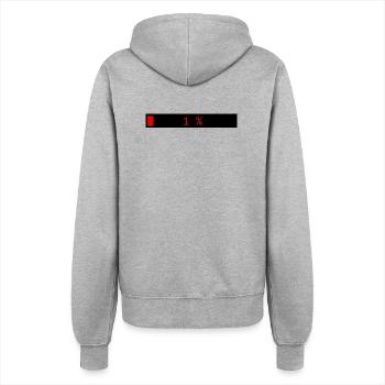 Rectangle loading bar Black Red 1% - Women’s Hooded Jacket - heather grey - Back - Maraike (178cm)