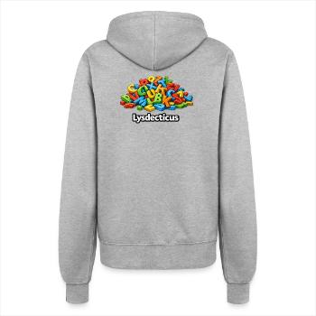 humor image dyslexia - Women’s Hooded Jacket - heather grey - Back - Maraike (178cm)