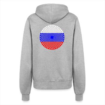 Russie Russie Россия Love Heart Mandala - Veste à capuche Femme - gris chiné - Dos - Maraike (178cm)