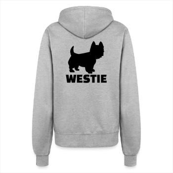 Westie - Veste à capuche Femme - gris chiné - Dos - Maraike (178cm)