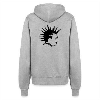 Punk - Frauen Kapuzenjacke - Grau meliert - Hinten - Maraike (178cm)