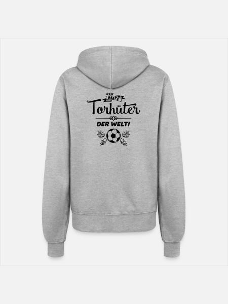 der beste torhüter - Frauen Kapuzenjacke - Grau meliert