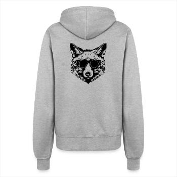 Fuchs Füchse - Frauen Kapuzenjacke - Grau meliert - Hinten - Maraike (178cm)