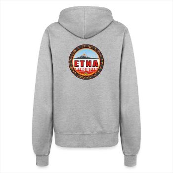 Etna Sicily Mongibello Catania - Women’s Hooded Jacket - heather grey - Back - Maraike (178cm)