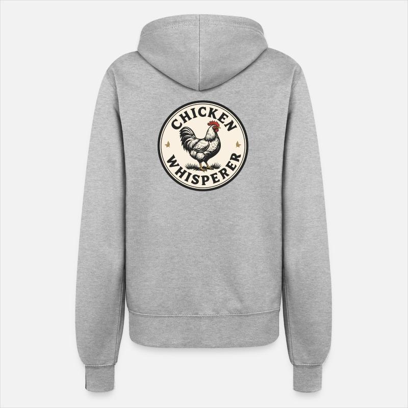 Hühnerflüsterer - chicken whisperer - Women’s Hooded Jacket - heather grey